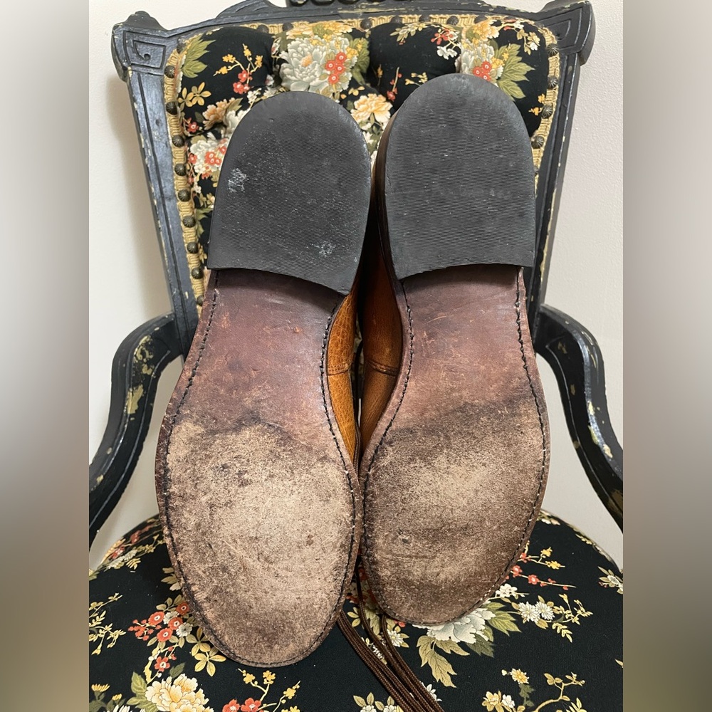 Vintage J. Chisholm Tan Lace Up Boots - Picture 6 of 11